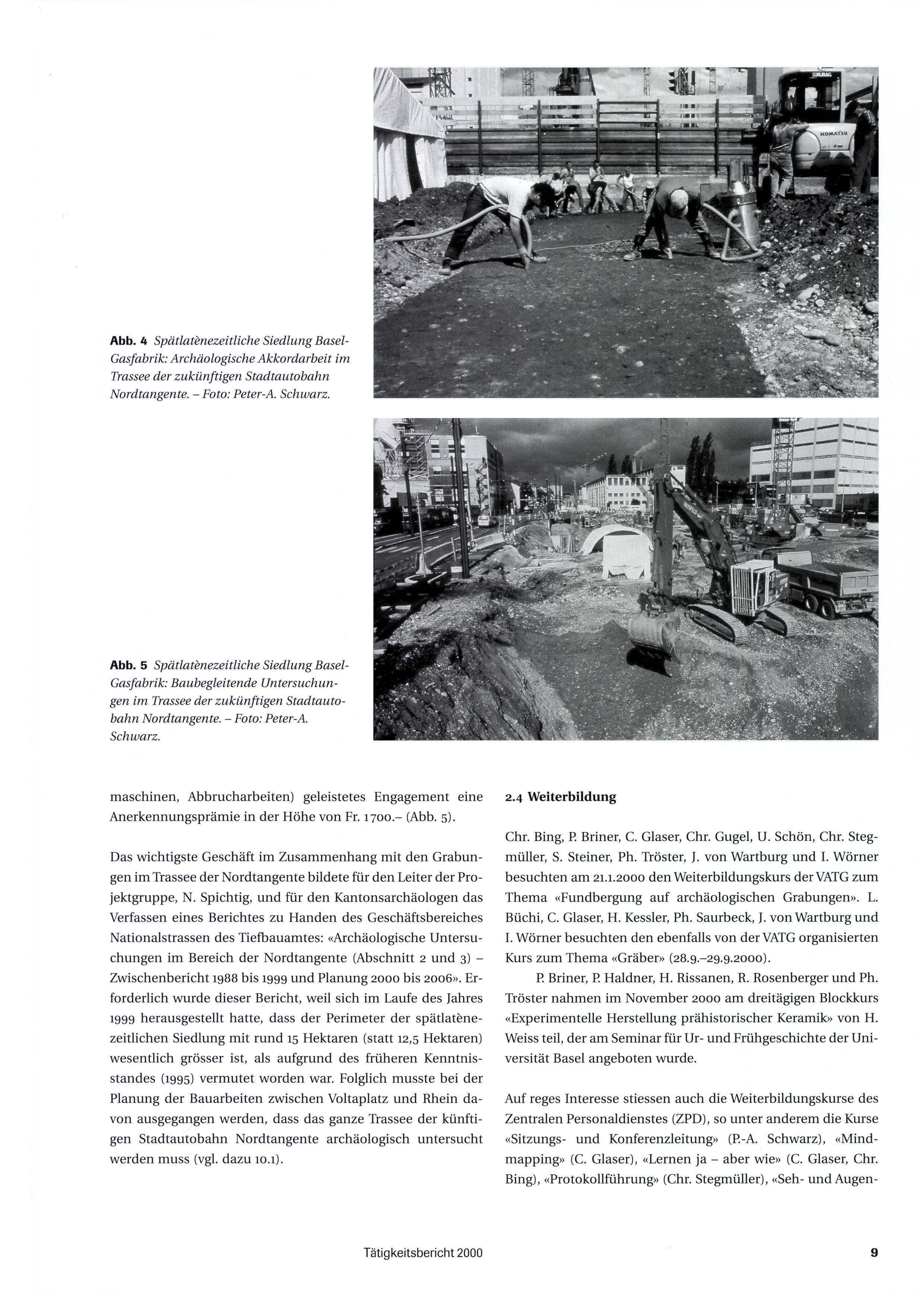 Archäologische Akkordarbeit im Trassee der zukünftigen Stadtautobahn Nordtangente